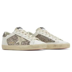 Women's Golden Goose Superstar Glitter Sneakers